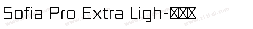 Sofia Pro Extra Ligh字体转换